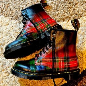 Size 8 Dr. Martens plaid